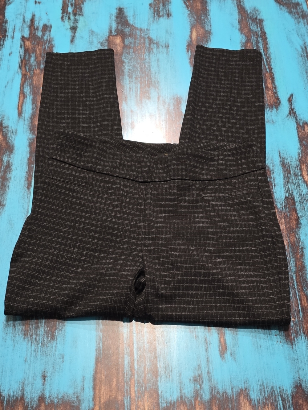 Dalia Black Pinstriped Skinny Pants